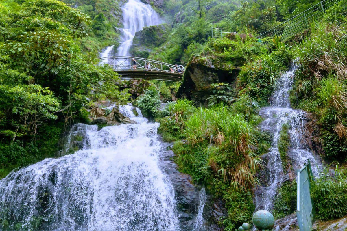 Silver Waterfall in Sapa Vietnam